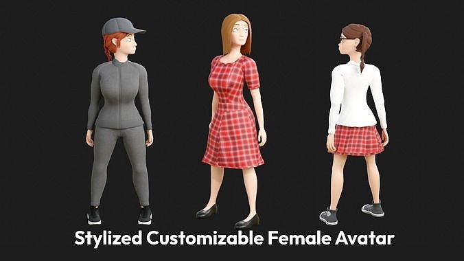 Stylized Customizable Avatar - Female