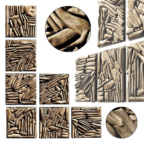 Rectangle  panel branch splinter Big n2