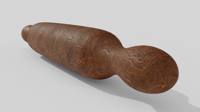 Wood rolling pin