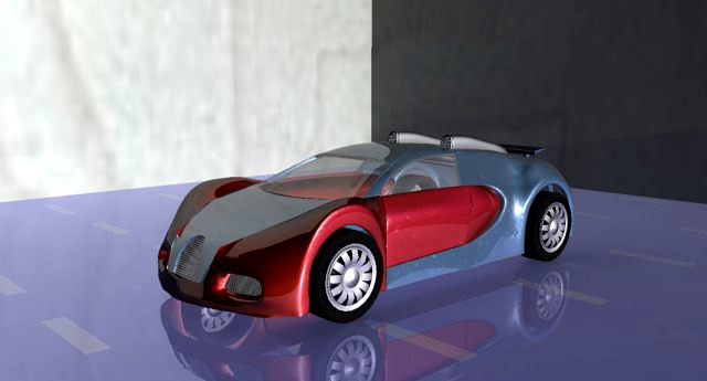 Bugati car 3D Model