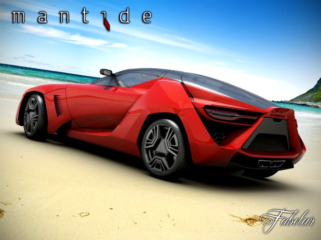 Bertone Mantide concept STD MAT 3D Model