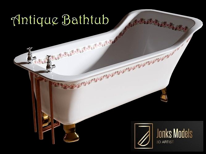 Antique Bathtub 3d model