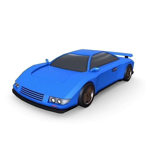 Car U2 lowpoly game-ready