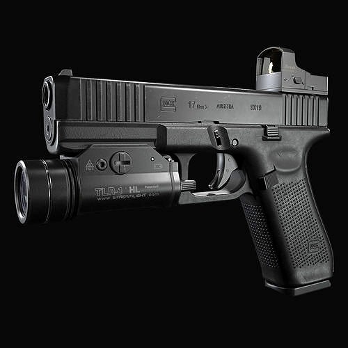Glock 17 with attachments