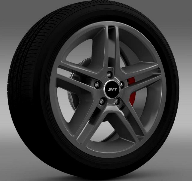 FordMustang Shelby GT500 2010 wheel 3D Model