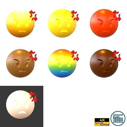 Angry Face With Anger Symbol Pack Vol 1