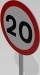 20 Speed limit sign 3D Model
