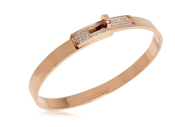 Kelly diamond hermes bracelet  large model | 3D