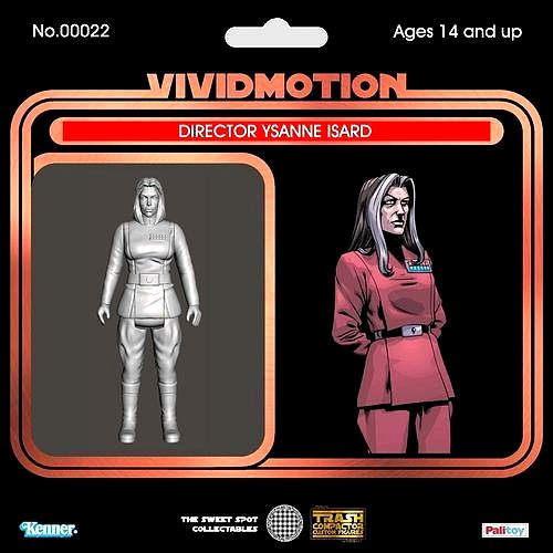 Ysanne Isard Star War custom action figure Kenner 100mm | 3D