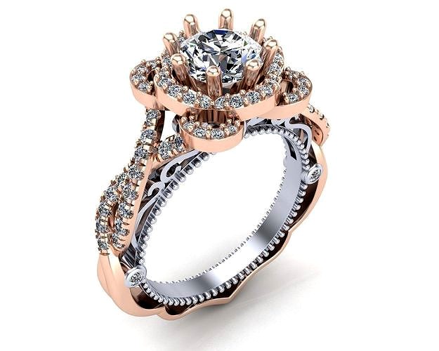 Diamond Engagement Ring 3 | 3D