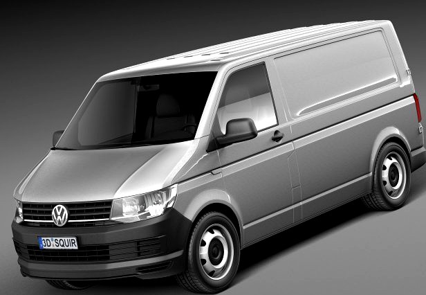 Volkswagen Transporter Panel Van T6 2016 3D Model