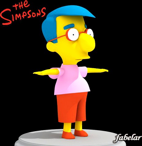 Milhouse Van Houten 3D Model