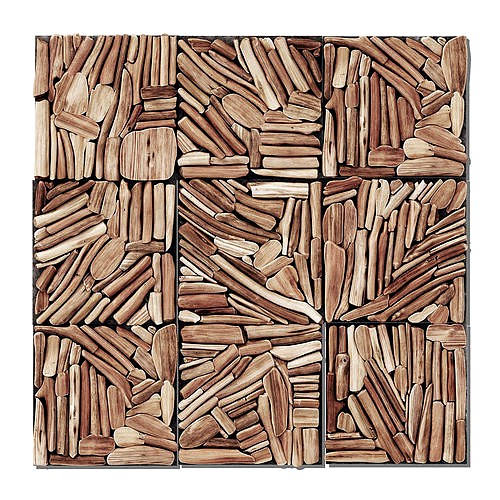 Rectangle panel branch splinter Big n8