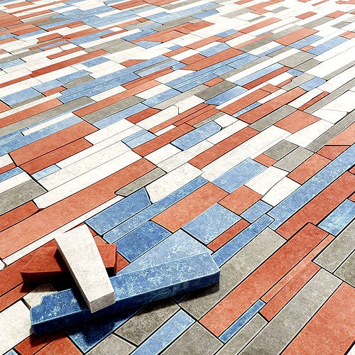 Paving stone rectangle splinter n1