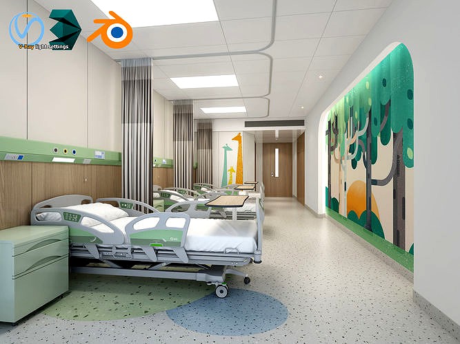 Hospital Ward - 01 - 3D Model