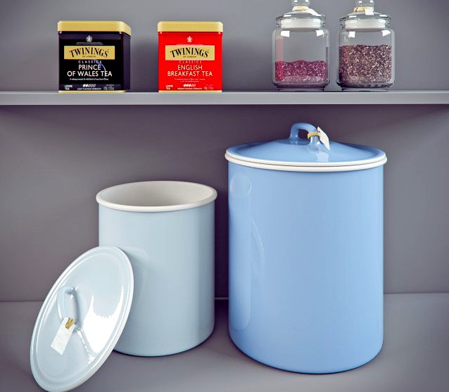 Tea and tableware 3D Model