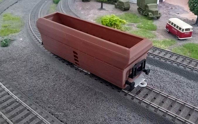 H0 HOPPER CAR DB - DB Selbstentladewagen h0 | 3D