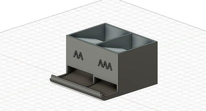 Battery holder AA and AAA | 3D