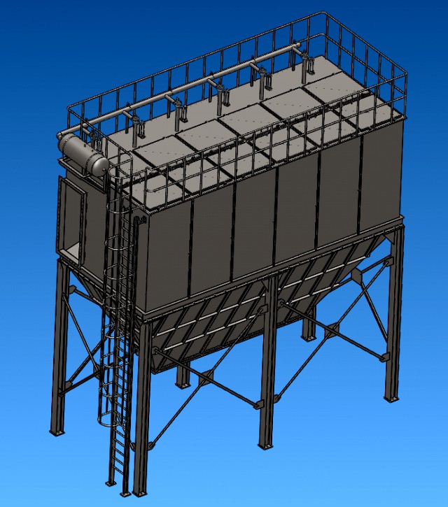 PPCS96-6 air box pulse bag filter