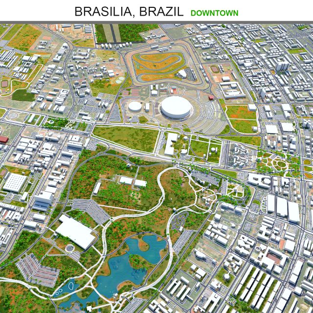 Brasilia city Downtown brazil 25 km