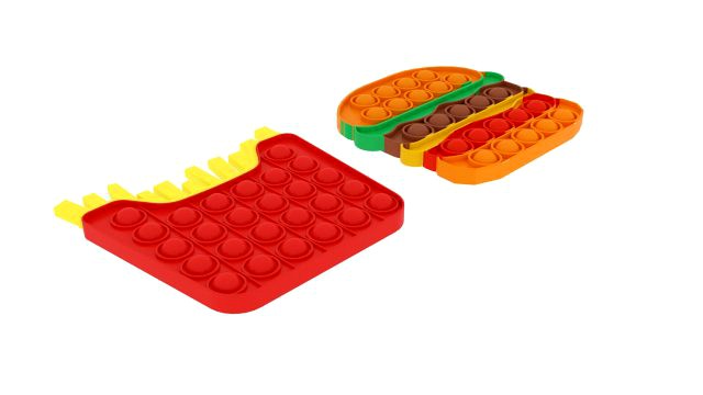 Fast Food Pop It Fidget Toys Set