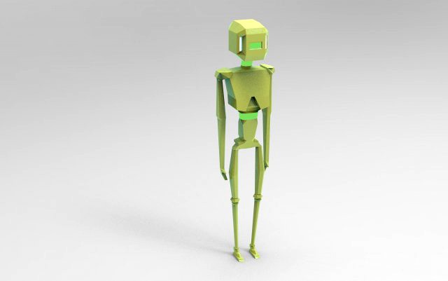 Cute anthropomorphic robot