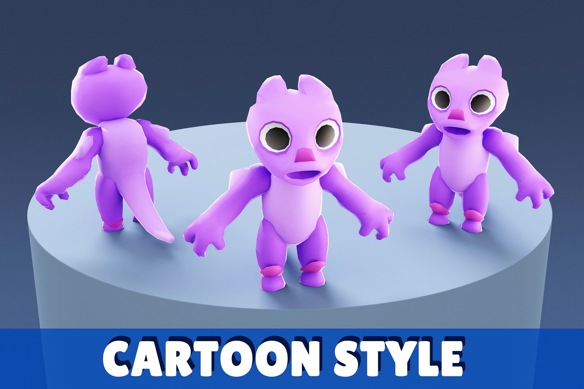 Cartoon Characters - Small Fury Warrior