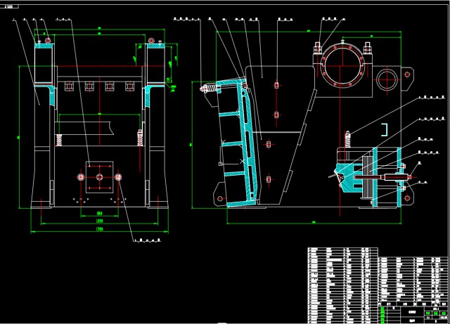 750x1060 jaw crusher set drawing 105 CAD drawings