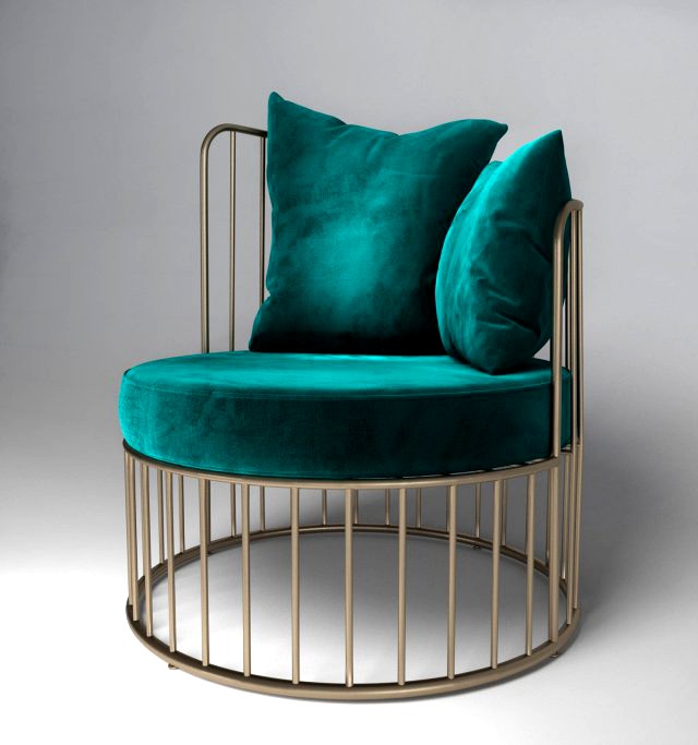 Loft-style reception armchair