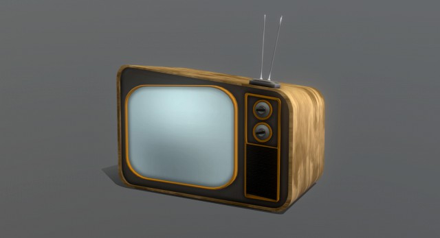 Stylized retro TV