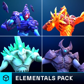 Stylized Fantasy Elementals Pack #4