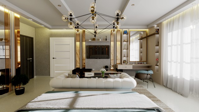 Modern bedroom dressing