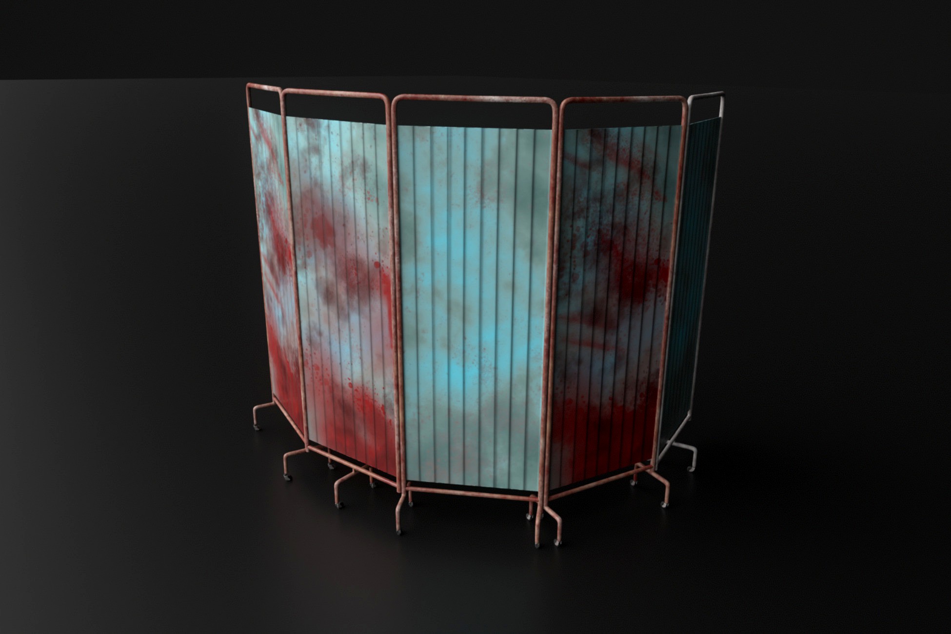 Hospital curtain (Divider) 3d model