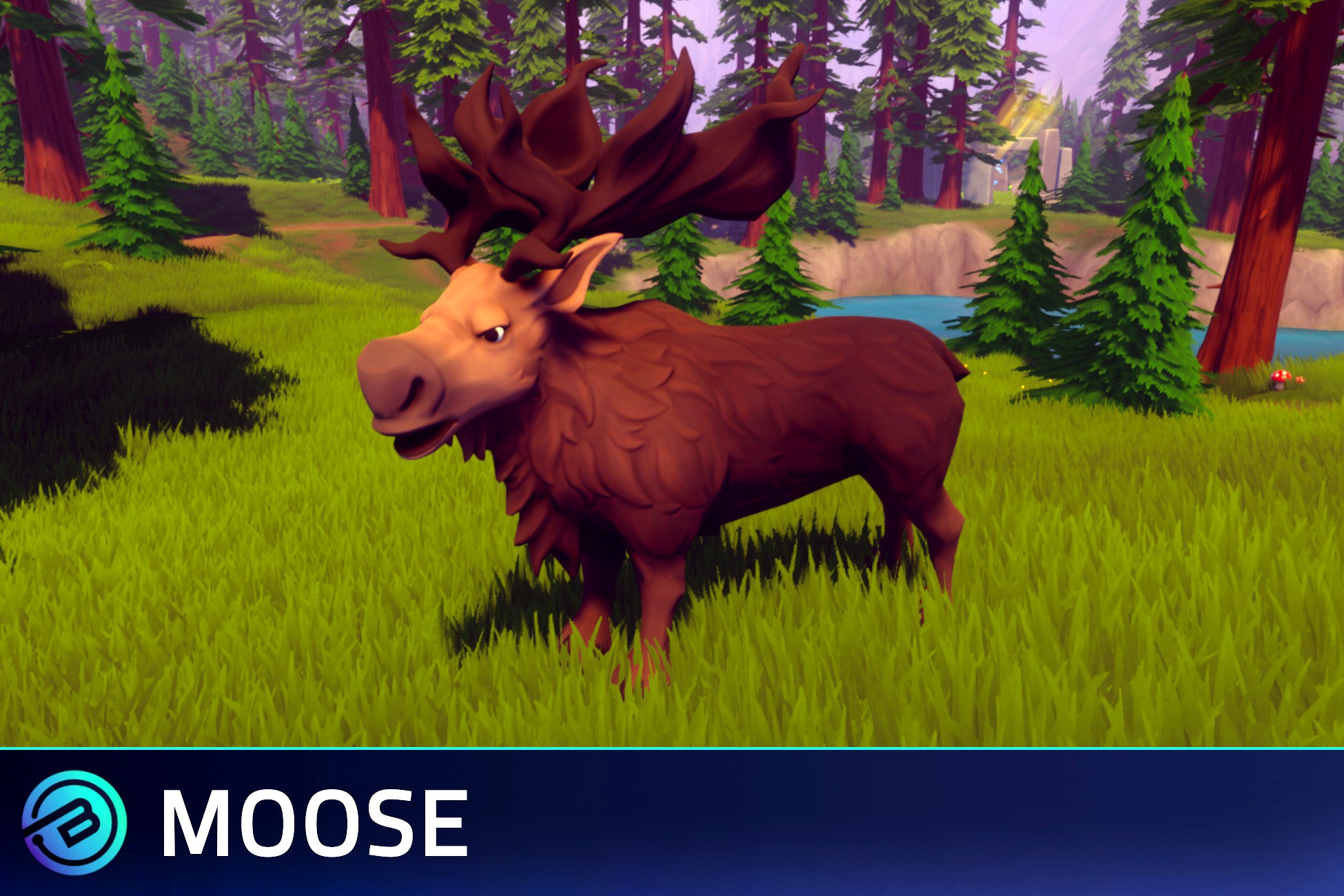 Stylized Moose - RPG Forest Animal