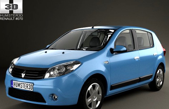 Renault Sandero 2012 3D Model