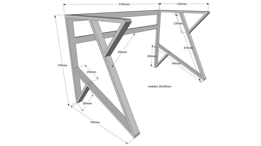 Office Desk Table Structure Design
