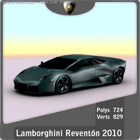 2010 Lamborghini Reventon 3D Model