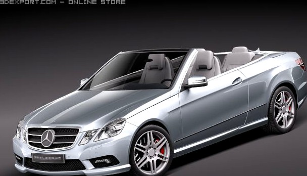 Mercedes E class 2011 Cabriolet 3D Model