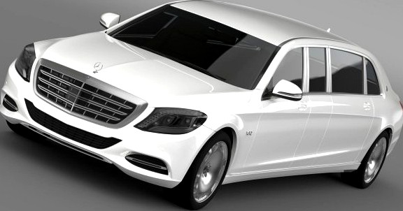 Mercedes Maybach Pullman 2016 3D Model