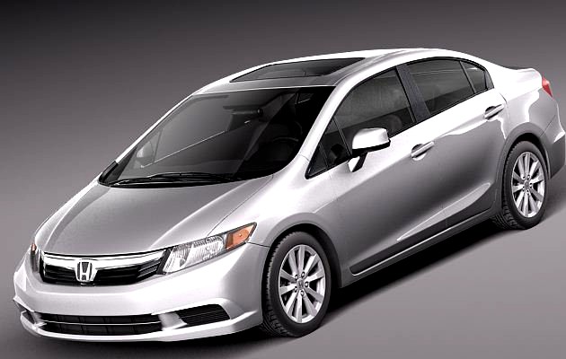 Honda Civic Sedan Usa 2013 3D Model