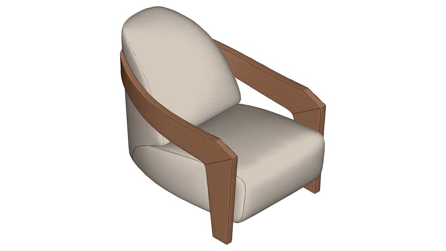 Armchair Moko Blanche