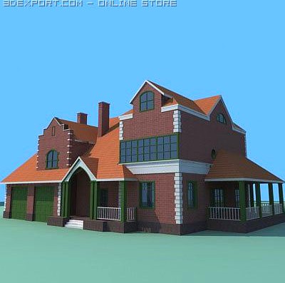 Modern house 1 3D Model