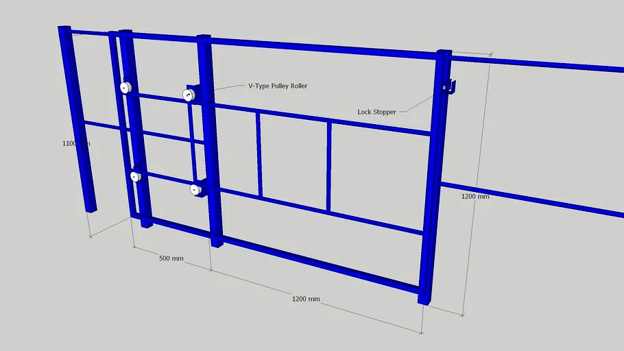 sliding loading gate