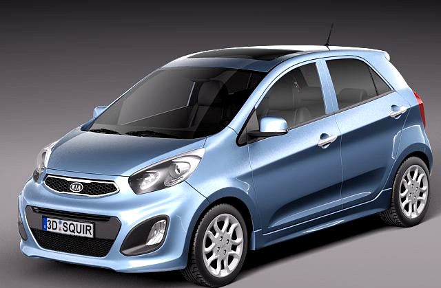 Kia Picanto 2012 5door 3D Model