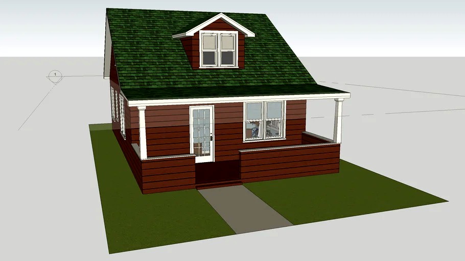 Sears modern home - The Bungalow (design Design 14110-A)