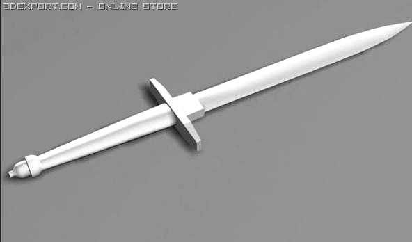 18th century sword 3D Model