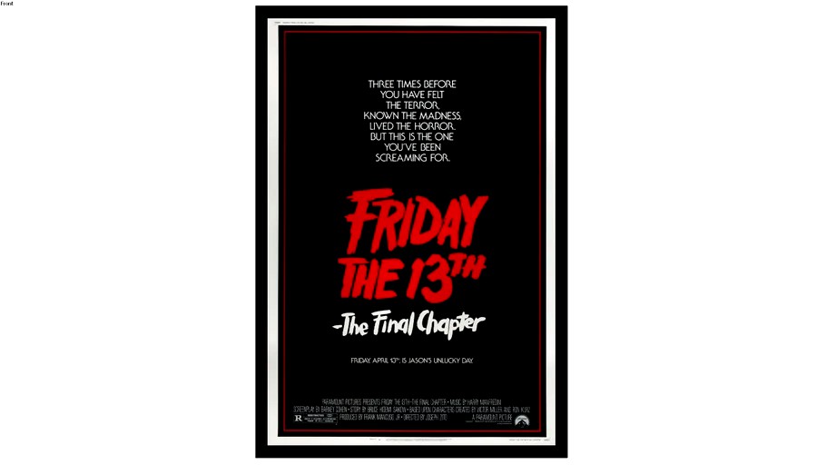 Friday The 13th: The Final Chapter Poster