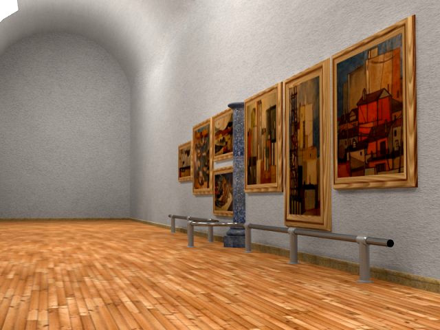 Art Gallery Exhibition Hall 3D Model
