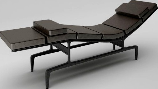 Soft Pad Chaise 3D Model