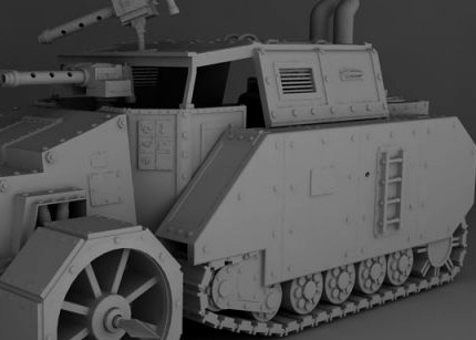 Ork Gunwagon Tank 3D Model